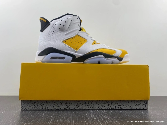 Official Maikesneakers Yellow Jordan 6 Air Ochre CT8529-170 0714